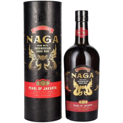 Naga Rum Naga Pearl of Jakarta Triple Cask Aged Small Batch 2019 42,7% Vol. 0,7l in geschenkverpakking Naga Rum Naga Pearl of Jakarta Triple Cask Aged Small Batch 2019 42,7% Vol. 0,7l in geschenkverpakking