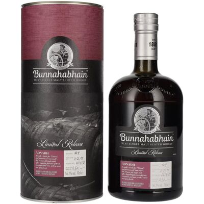 Bunnahabhain AONADH Islay Single Malt Limited Release No. 9 56,2% Vol. 0,7l in geschenkverpakking Bunnahabhain AONADH Islay Single Malt Limited Release No. 9 56,2% Vol. 0,7l in geschenkverpakking