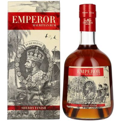 Keizer Rum Emperor Mauritian Rum Aged Blend Sherry Finish 40% Vol. 0,7l in geschenkverpakking Keizer Rum Emperor Mauritian Rum Aged Blend Sherry Finish 40% Vol. 0,7l in geschenkverpakking
