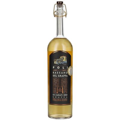 Poli Grappa & Gedistilleerd Poli Bassano del Grappa 24 Carati Oro 40% Vol. 0,7l Poli Grappa & Gedistilleerd Poli Bassano del Grappa 24 Carati Oro 40% Vol. 0,7l