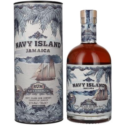 Marine-eiland rum Navy Island JAMAICA Navy Strength Rum 57% Vol. 0,7l in geschenkverpakking Marine-eiland rum Navy Island JAMAICA Navy Strength Rum 57% Vol. 0,7l in geschenkverpakking