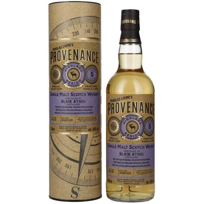 Douglas Laing PROVENANCE Blair Athol 5 Years Old Single Cask Malt 2014 46% Vol. 0,7l in geschenkverpakking Douglas Laing PROVENANCE Blair Athol 5 Years Old Single Cask Malt 2014 46% Vol. 0,7l in geschenkverpakking