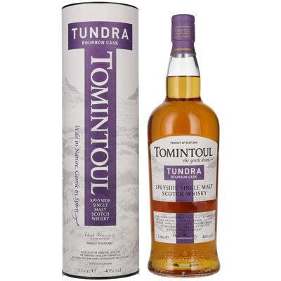 Tomintoul TUNDRA Bourbon Cask Speyside Single Malt Scotch Whisky 40% Vol. 1l in geschenkverpakking Tomintoul TUNDRA Bourbon Cask Speyside Single Malt Scotch Whisky 40% Vol. 1l in geschenkverpakking
