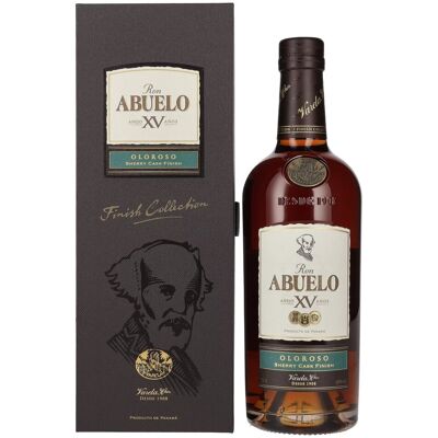 Ron Abuelo Añejo XV Años OLOROSO Sherry Cask Finish 40% Vol. 0,7l in geschenkverpakking Ron Abuelo Añejo XV Años OLOROSO Sherry Cask Finish 40% Vol. 0,7l in geschenkverpakking