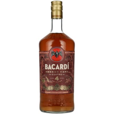 Bacardi 4 Years Old SHERRY CASK CUATRO Gold Rum 40% Vol. 1l Bacardi 4 Years Old SHERRY CASK CUATRO Gold Rum 40% Vol. 1l