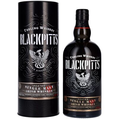 Teeling Whiskey BLACKPITTS PEATED Single Malt Irish Whiskey 46% Vol. 0,7l in Tinbox Teeling Whiskey BLACKPITTS PEATED Single Malt Irish Whiskey 46% Vol. 0,7l in Tinbox