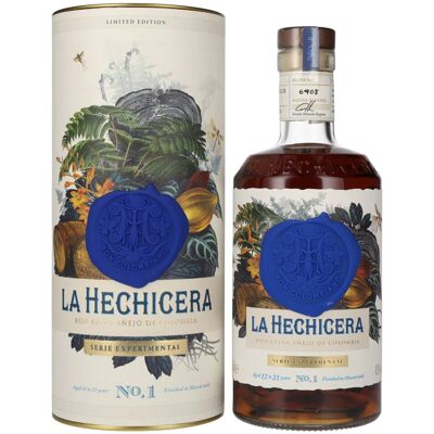 La Hechicera Ron Extra Añejo de Colombia SERIE EXPERIMENTAL No. 1 43% Vol. 0,7l in geschenkverpakking La Hechicera Ron Extra Añejo de Colombia SERIE EXPERIMENTAL No. 1 43% Vol. 0,7l in geschenkverpakking