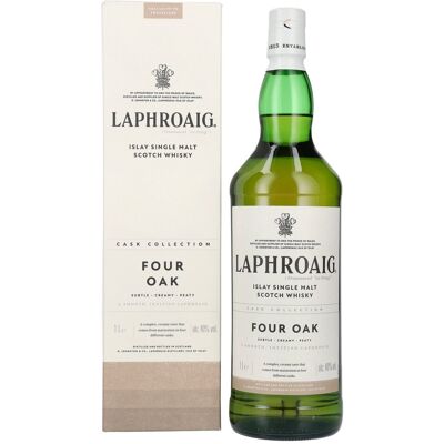 Laphroaig FOUR OAK Cask Collection 40% Vol. 1l in geschenkverpakking Laphroaig FOUR OAK Cask Collection 40% Vol. 1l in geschenkverpakking
