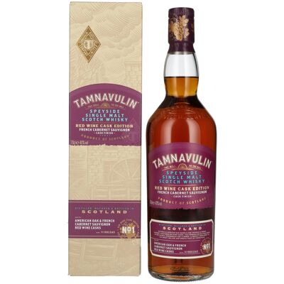 Tamnavulin Whisky Tamnavulin FRENCH CABERNET SAUVIGNON CASK Speyside Single Malt Scotch Whisky 40% Vol. 0,7l in geschenkverpakking Tamnavulin Whisky Tamnavulin FRENCH CABERNET SAUVIGNON CASK Speyside Single Malt Scotch Whisky 40% Vol. 0,7l in geschenkverpakking
