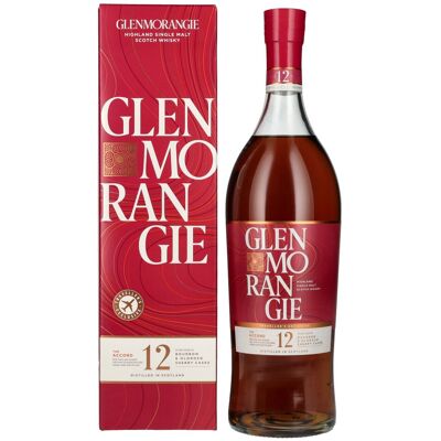 Glenmorangie The ACCORD 12 Years Old Bourbon & Sherry Cask 43% Vol. 1l in geschenkverpakking Glenmorangie The ACCORD 12 Years Old Bourbon & Sherry Cask 43% Vol. 1l in geschenkverpakking