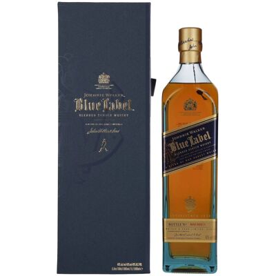 Johnnie Walker Blue Label Blended Scotch Whisky 40% Vol. 1l in geschenkverpakking Johnnie Walker Blue Label Blended Scotch Whisky 40% Vol. 1l in geschenkverpakking
