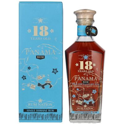 Rum Nation Panama 18 Years Old Decanter 40% Vol. 0,7l in geschenkverpakking Rum Nation Panama 18 Years Old Decanter 40% Vol. 0,7l in geschenkverpakking