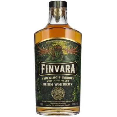 Finvara THE KING'S GAMBIT Triple Distilled Irish Whiskey 43% Vol. 0,7l Finvara THE KING'S GAMBIT Triple Distilled Irish Whiskey 43% Vol. 0,7l