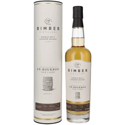 Bimber EX-BOURBON Oak Casks Single Malt London Whisky Batch No. 4 51,2% Vol. 0,7l in geschenkverpakking Bimber EX-BOURBON Oak Casks Single Malt London Whisky Batch No. 4 51,2% Vol. 0,7l in geschenkverpakking