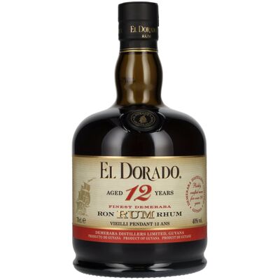 El Dorado 12 Years Old Finest Demerara Rum 40% Vol. 0,7l El Dorado 12 Years Old Finest Demerara Rum 40% Vol. 0,7l