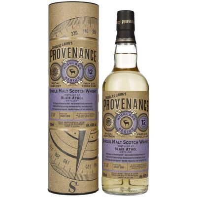 Douglas Laing PROVENANCE Blair Athol 12 Years Old Single Cask Malt 2007 46% Vol. 0,7l in geschenkverpakking Douglas Laing PROVENANCE Blair Athol 12 Years Old Single Cask Malt 2007 46% Vol. 0,7l in geschenkverpakking