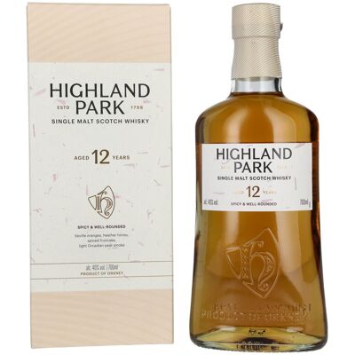 Highland Park Whisky Highland Park 12 Years Old SPICY & WELL-ROUNDED 40% Vol. 0,7l in geschenkverpakking Highland Park Whisky Highland Park 12 Years Old SPICY & WELL-ROUNDED 40% Vol. 0,7l in geschenkverpakking