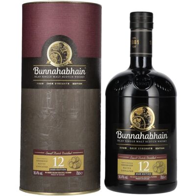 Bunnahabhain 12 Years Old Islay Single Malt Cask Strength Edition 2025 56,4% Vol. 0,7l in geschenkverpakking Bunnahabhain 12 Years Old Islay Single Malt Cask Strength Edition 2025 56,4% Vol. 0,7l in geschenkverpakking
