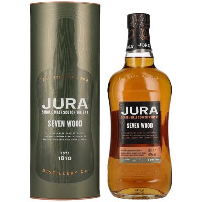 Jura SEVEN WOOD Single Malt Scotch Whisky 42% Vol. 0,7l in geschenkverpakking Jura SEVEN WOOD Single Malt Scotch Whisky 42% Vol. 0,7l in geschenkverpakking