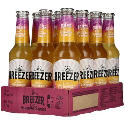Bacardi Breezer Exotic Passionfruit & Mango 4% Vol. 12x0,275l Bacardi Breezer Exotic Passionfruit & Mango 4% Vol. 12x0,275l