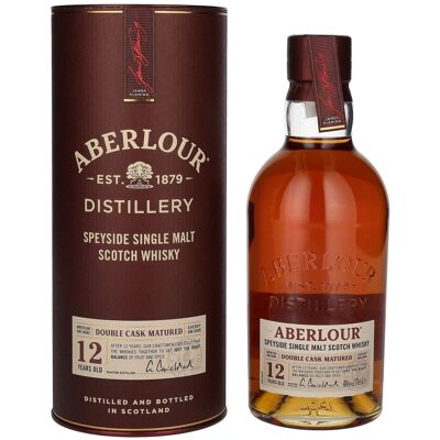 Aberlour 12 Years Old DOUBLE CASK MATURED 40% Vol. 0,7l in geschenkverpakking Aberlour 12 Years Old DOUBLE CASK MATURED 40% Vol. 0,7l in geschenkverpakking