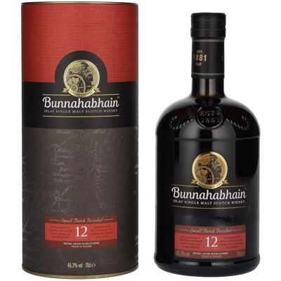 Bunnahabhain 12 Years Old Islay Single Malt Scotch Whisky 46,3% Vol. 0,7l in geschenkverpakking Bunnahabhain 12 Years Old Islay Single Malt Scotch Whisky 46,3% Vol. 0,7l in geschenkverpakking