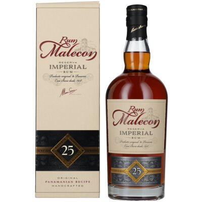 Rum Malecon 25 Reserva Imperial Rum 40% Vol. 0,7l in geschenkverpakking Rum Malecon 25 Reserva Imperial Rum 40% Vol. 0,7l in geschenkverpakking
