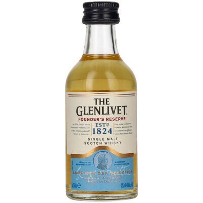 The Glenlivet FOUNDER'S RESERVE American Oak Selection 40% Vol. 0,05l The Glenlivet FOUNDER'S RESERVE American Oak Selection 40% Vol. 0,05l
