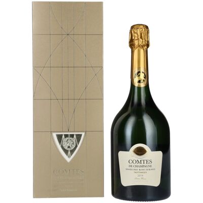 Taittinger Champagne Taittinger COMTES DE CHAMPAGNE Blanc de Blancs Brut 2014 12,5% Vol. 0,75l in geschenkverpakking Taittinger Champagne Taittinger COMTES DE CHAMPAGNE Blanc de Blancs Brut 2014 12,5% Vol. 0,75l in geschenkverpakking