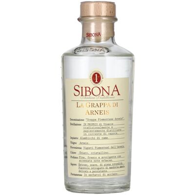 Sibona La Grappa di ARNEIS 40% Vol. 0,5l Sibona La Grappa di ARNEIS 40% Vol. 0,5l