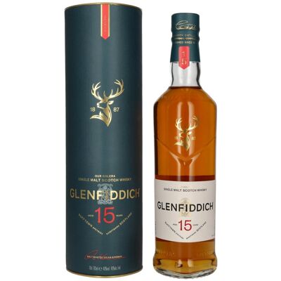 Glenfiddich 15 OUR SOLERA Single Malt Scotch Whisky 40% Vol. 0,7l in geschenkverpakking Glenfiddich 15 OUR SOLERA Single Malt Scotch Whisky 40% Vol. 0,7l in geschenkverpakking