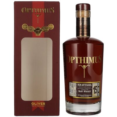 Opthimus Ron Opthimus 15 Sistema Solera Malt Whisky Finish 43% Vol. 0,7l in geschenkverpakking Opthimus Ron Opthimus 15 Sistema Solera Malt Whisky Finish 43% Vol. 0,7l in geschenkverpakking