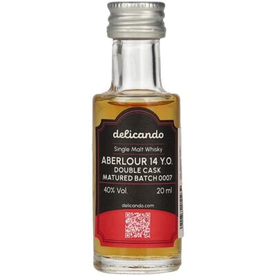 Aberlour 14 Years Old DOUBLE CASK MATURED Batch 0007 40% Vol. 0,02l Aberlour 14 Years Old DOUBLE CASK MATURED Batch 0007 40% Vol. 0,02l