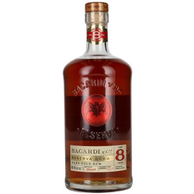 Bacardi 8 Años RESERVA OCHO Rare Gold Rum 40% Vol. 1l Bacardi 8 Años RESERVA OCHO Rare Gold Rum 40% Vol. 1l