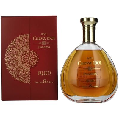 Ron Cueva 1501 Sistema 8 Solera Panama Rum 40% Vol. 0,7l in geschenkverpakking Ron Cueva 1501 Sistema 8 Solera Panama Rum 40% Vol. 0,7l in geschenkverpakking