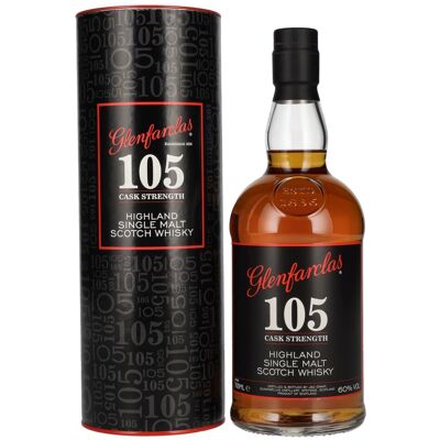 Glenfarclas 105 CASK STRENGTH Highland Single Malt 60% Vol. 0,7l in geschenkverpakking Glenfarclas 105 CASK STRENGTH Highland Single Malt 60% Vol. 0,7l in geschenkverpakking