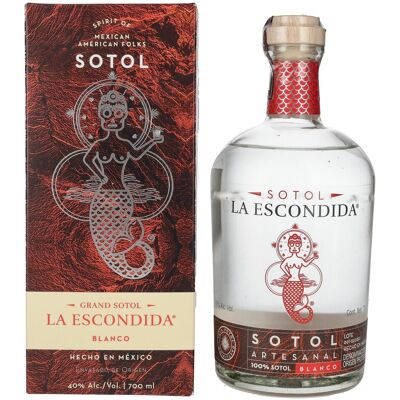 La Escondida Sotol Artesanal Blanco 40% Vol. 0,7l in geschenkverpakking La Escondida Sotol Artesanal Blanco 40% Vol. 0,7l in geschenkverpakking