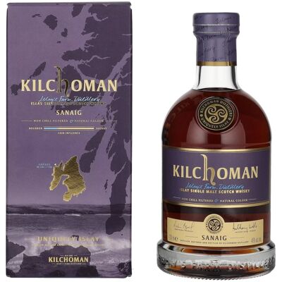 Kilchoman SANAIG Islay Single Malt Scotch Whisky 46% Vol. 0,7l in geschenkverpakking Kilchoman SANAIG Islay Single Malt Scotch Whisky 46% Vol. 0,7l in geschenkverpakking