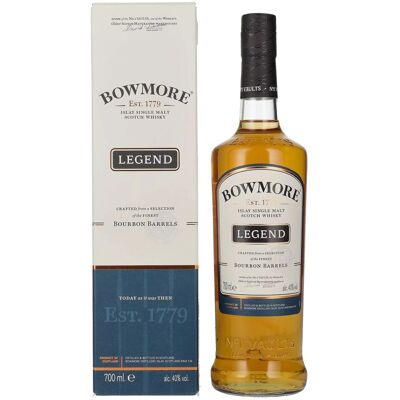 Bowmore LEGEND Islay Single Malt 40% Vol. 0,7l in geschenkverpakking Bowmore LEGEND Islay Single Malt 40% Vol. 0,7l in geschenkverpakking