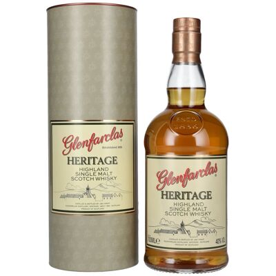 Glenfarclas HERITAGE Highland Single Malt Scotch Whisky 40% Vol. 0,7l in geschenkverpakking Glenfarclas HERITAGE Highland Single Malt Scotch Whisky 40% Vol. 0,7l in geschenkverpakking