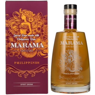 Marama Rum Marama ORIGINS Philippines Spiced Rum 40% Vol. 0,7l in geschenkverpakking Marama Rum Marama ORIGINS Philippines Spiced Rum 40% Vol. 0,7l in geschenkverpakking