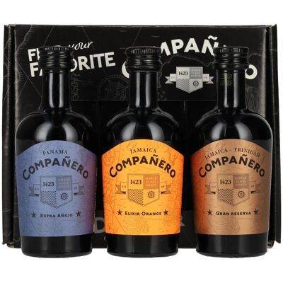 1423 World Class Spirits Compañero Giftbox 44,7% Vol. 3x0,05l in geschenkverpakking 1423 World Class Spirits Compañero Giftbox 44,7% Vol. 3x0,05l in geschenkverpakking