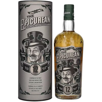Douglas Laing THE EPICUREAN 12 Years Old Lowland Blended Malt 46% Vol. 0,7l in geschenkverpakking Douglas Laing THE EPICUREAN 12 Years Old Lowland Blended Malt 46% Vol. 0,7l in geschenkverpakking