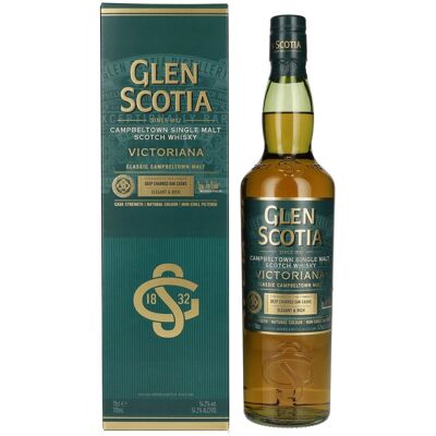 Glen Scotia VICTORIANA Single Malt Scotch Whisky 54,2% Vol. 0,7l in geschenkverpakking Glen Scotia VICTORIANA Single Malt Scotch Whisky 54,2% Vol. 0,7l in geschenkverpakking