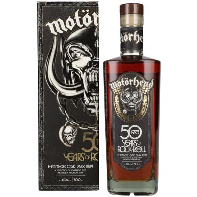 Motörhead Geesten Motörhead 50 Years of Rock & Roll Heritage Cask Dark Rum 40% Vol. 0,7l in geschenkverpakking Motörhead Geesten Motörhead 50 Years of Rock & Roll Heritage Cask Dark Rum 40% Vol. 0,7l in geschenkverpakking