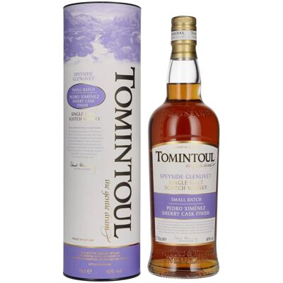 Tomintoul Small Batch Pedro Ximénez Sherry Cask Finish 40% Vol. 0,7l in geschenkverpakking Tomintoul Small Batch Pedro Ximénez Sherry Cask Finish 40% Vol. 0,7l in geschenkverpakking