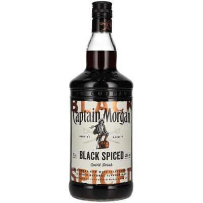 Captain Morgan Black Spiced Premium Spirit Drink 40% Vol. 1l Captain Morgan Black Spiced Premium Spirit Drink 40% Vol. 1l