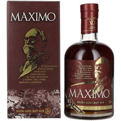 Ron Máximo Maximo XO Extra Premium Solera Aged Craft Rum 41% Vol. 0,7l in geschenkverpakking Ron Máximo Maximo XO Extra Premium Solera Aged Craft Rum 41% Vol. 0,7l in geschenkverpakking