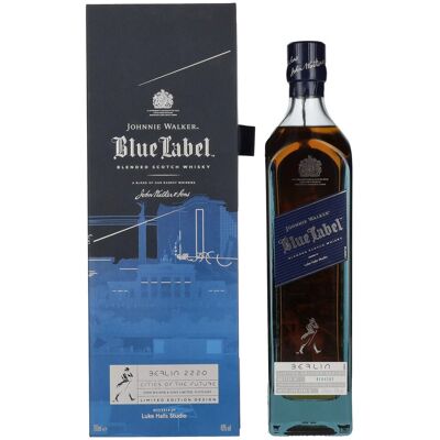 Johnnie Walker Blue Label City Edition Berlin Blended Scotch Whisky 40% Vol. 0,7l in geschenkverpakking Johnnie Walker Blue Label City Edition Berlin Blended Scotch Whisky 40% Vol. 0,7l in geschenkverpakking