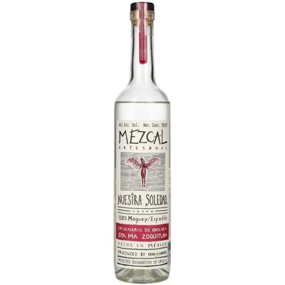 Mezcal Nuestra Soledad Nuestra Soledad Mezcal Joven STA. MA. ZOQUITLÁN 46% Vol. 0,7l Mezcal Nuestra Soledad Nuestra Soledad Mezcal Joven STA. MA. ZOQUITLÁN 46% Vol. 0,7l